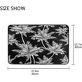 thumbnail image 2 of FREEAM Hawaiian Palm Tree Black Doormats Bathroom Floor Mat Lightweight Non-Slip Area Rugs Entrance Front Door Rug for Outdoor Garden Kitchen Bedroom 23.6" x 15.7", 2 of 7