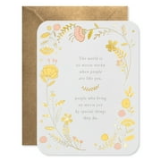 American Greetings Thank You Stationery with Envelopes, Floral Border (20-Count)