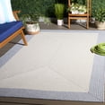thumbnail image 4 of Safavieh Braided Victor Bordered Machine Washable Reversible Area Rug, Ivory/Gray, 5' x 8', 4 of 17