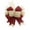 Red, variant on Matoen Linen Christmas Wreath Bow, Christmas Plaid Bow Vintage Ribbon Bow Xmas Tree Bow for Christmas Garland Home Wedding Decoration (Black)