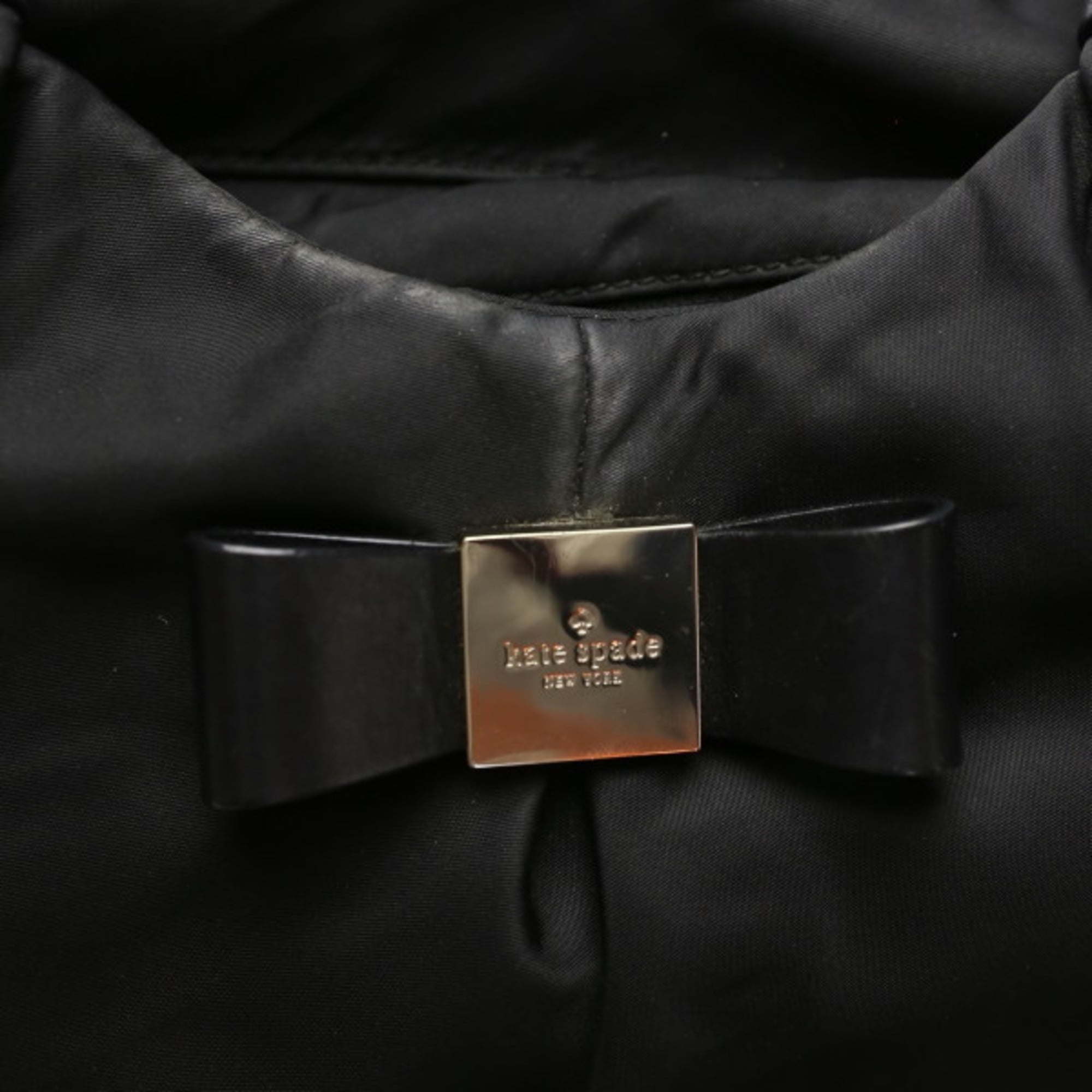 Pre-Owned Kate Spade handbag in black nylon. (Fair)