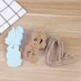 thumbnail image 3 of KAKOWELY 50 etiquetas de agradecimiento para baby shower, etiquetas de papel kraft para regalo (azules), 3 of 4