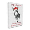 thumbnail image 5 of Stupell Industries Jingle All the Way Quote Sassy Christmas Donkey Holiday Painting Gallery Wrapped Canvas Art Print Wall Art, 24 x 30, 5 of 5