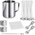 thumbnail image 2 of DIY Candle Making Kit Including Wax Jar Beeswax Wick Candle Box Spoon Etc, 2 of 8