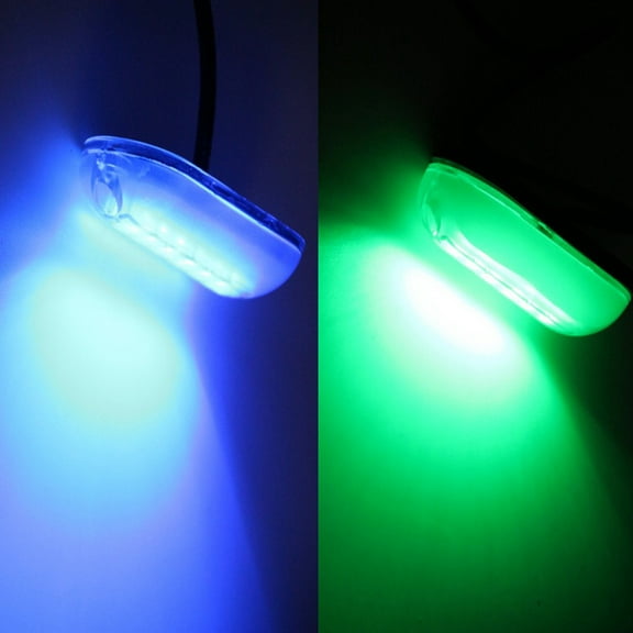 GOOHOCHY MultiColor IP68 Waterproof Underwater Boat Lights LED Marine Drain Plug Light for Boat Use 12V