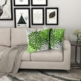 thumbnail image 6 of Green Dahlia Pillow Covers 16x16 in Spring Sage Green Geometric Floral Throw Pillows Modern Flower Couch Pillow Cases Set of 2 Farmhouse Rustic Home Decor for Room Cushion Porch Patio Outdoor, 6 of 6