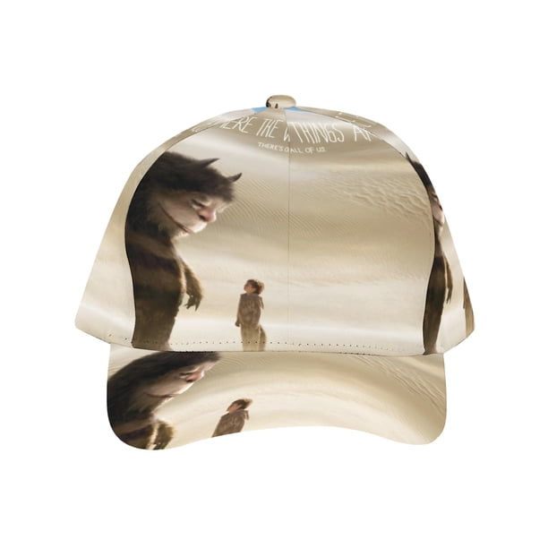 Donde Viven los Monstruos Gorra de Béisbol para Hombres, Mujeres y Niños, Gorra Clásica de Visera Plana, Gorra Hip Hop Trucker, Snapback Ajustable
