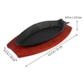 thumbnail image 1 of EIGTHTAIL Steak Plate Pan Cast Iron Grill Sizzling Fajita Japanese Griddle Frying Pan Skillet Pans Flat Griddle Grill Bbq Fish, 1 of 11