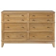 thumbnail image 3 of Canddidliike Rustic Dresser Solid Wood Dresser with 6 Drawers Cabinet - Hazel, 3 of 5