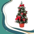 thumbnail image 4 of Wosthever Centro de de Navidad artificial Luz del árbol Oficina Hogar Artesanías decorativas Fiesta de cumpleaños Lámpara de noche Suministros de Kits de decoración para fiestas Rojo, 4 of 6