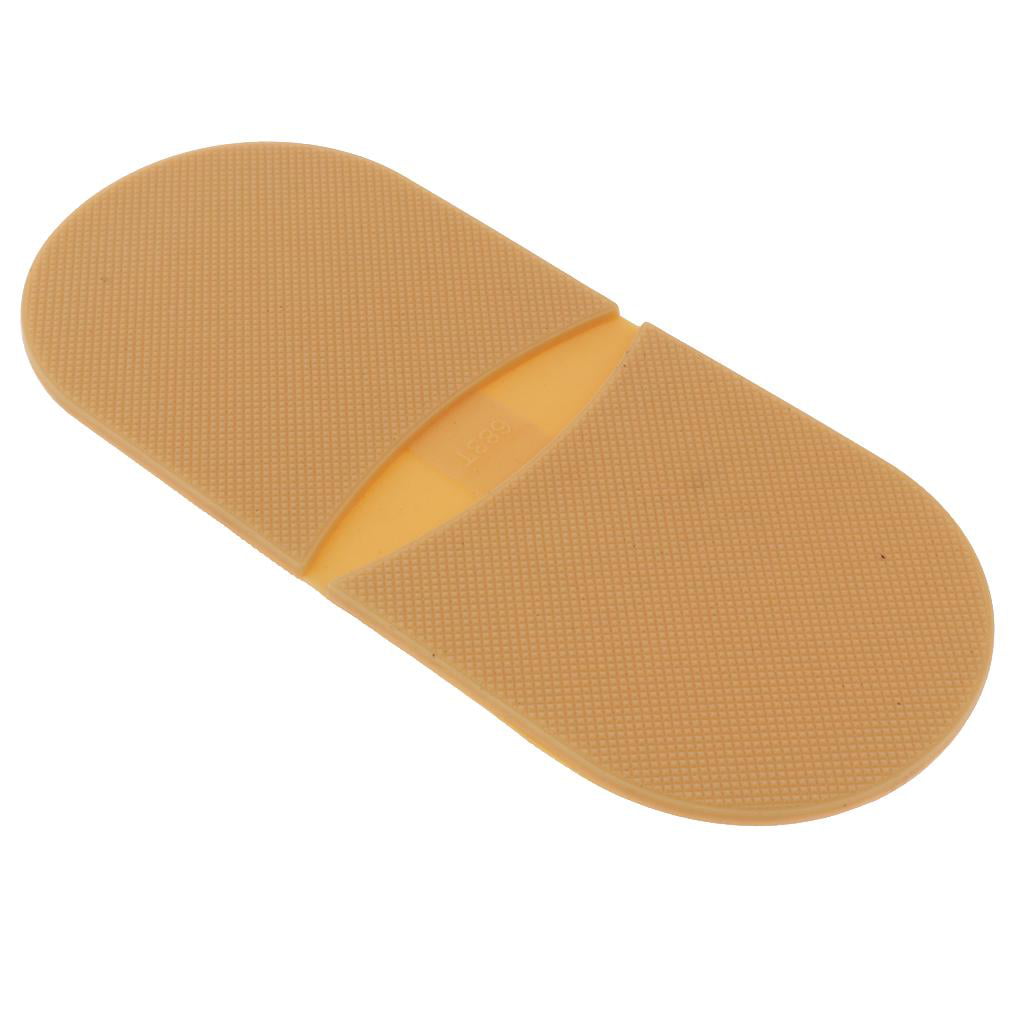 IPOTCH Pack of 1 Pair Durable Rubber Glue On Heels Shoe Sole Repair Anti Slip Pad Tips Replacement Shoe Care Kits Accessories