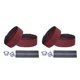 thumbnail image 4 of Soidarity Paquete de 2 cintas para manillar de bicicleta, manillar de bicicleta de montaña PU, envoltura absorbente de golpes, conjunto de Rojo 2Conjunto, 4 of 6