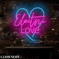 thumbnail image 4 of Glowneon Electric Love Wall Led Art, Happy Valentine's Day Wall Decor, 4 of 5