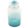 thumbnail image 6 of DecMode 5", 5" Teal Glass Contemporary Decorative Jars, 2 - Pieces, 6 of 9
