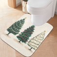 thumbnail image 2 of Yayeee Bath Rug for Bathroom Floor Non Slip Rectangle Fluffy Soft Absorbent Mat, 16"x24", Hand Drawn Christmas, 2 of 7