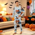 thumbnail image 4 of Matching Family Halloween Pajamas Set - 2026 Cute Ghost & Pumpkin Print Two-Piece Sleepwear Pjs - Family Matching Pajamas Soft Holiday Loungewear Halloween Matching Pajamas for Family, 4 of 6