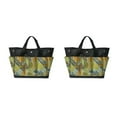 thumbnail image 4 of Ruiboury Cloth Durable Multi-Pocket Tool Bag For Organized Tool Storage Gardening Tool Bag Tool Storage Bag Black+Yellow Flower 2Set, 4 of 6