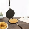 thumbnail image 6 of Non-Stick Egg Roll Press Mold, Aluminum Alloy Waffle Maker for Crepes, Pancakes, and Ice Cream Cones, 2 Sizes (15.3" and 17.3"), Black Baking Tray, 6 of 6