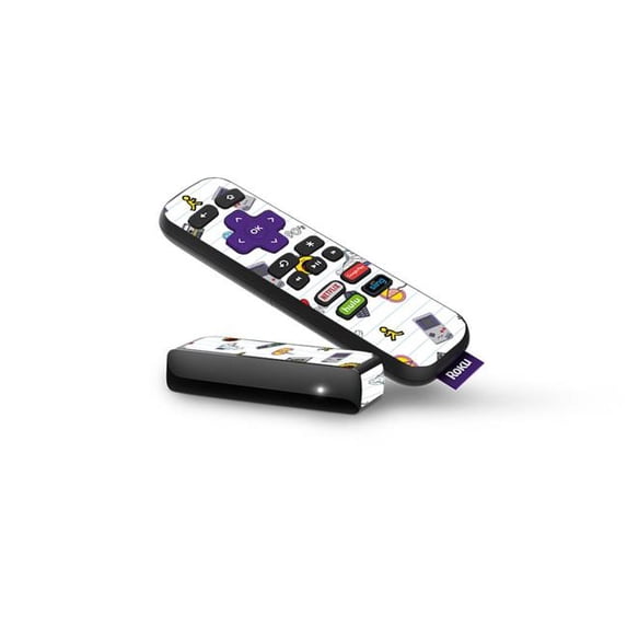 Skin Decal Wrap Compatible With Roku Express Remote Sticker Design Love The 90s