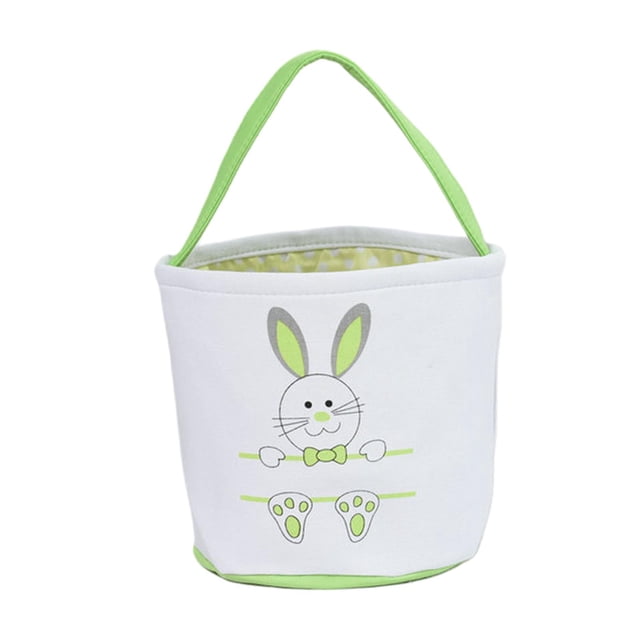Encantadora Cesta De Conejito De Pascua, Cubo De Conejo Para Niño Niña Regalo Huella Verde Sunnimix Canasta Conejito De Pascua