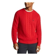 NAUTICA Mens Red Patterned Long Sleeve Cotton Pullover Sweater 3X