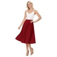 thumbnail image 4 of Women's Classic Pleated Midi Skirt Aline Flare for Everyday Elegance, 4 of 5