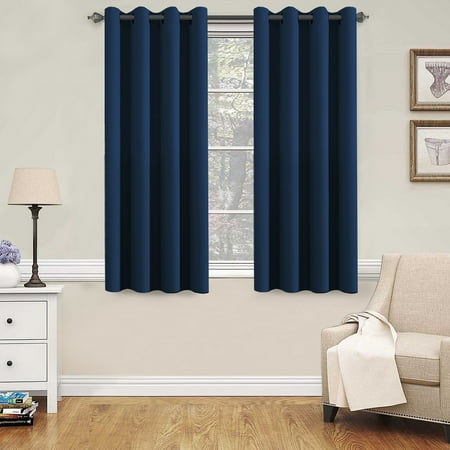 H Versailtex Premium Blackout Navy Curtains Thermal Insulated Home