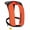 Black and Orange, variant on Koorium Life Jackets & Vests Manual Inflatable Swim Jacket, D-Ring Attachment, Storage Pocket with Zipper, 24g CO2 Cylinder Included, Low Profile for Kayak, Fishing, Paddle Sports