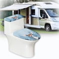thumbnail image 6 of HELLHERO Little Deer Fashion Lid Cover Set for Toilet Stretch Soft for Hotel Home, 6 of 8