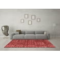thumbnail image 3 of Ahgly Company Indoor Rectangle Abstract Red Modern Area Rugs, 3' x 5', 3 of 4