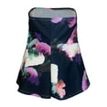 thumbnail image 2 of eVogues Women's Strapless Peplum Top Navy Floral Print 1761, 2 of 4