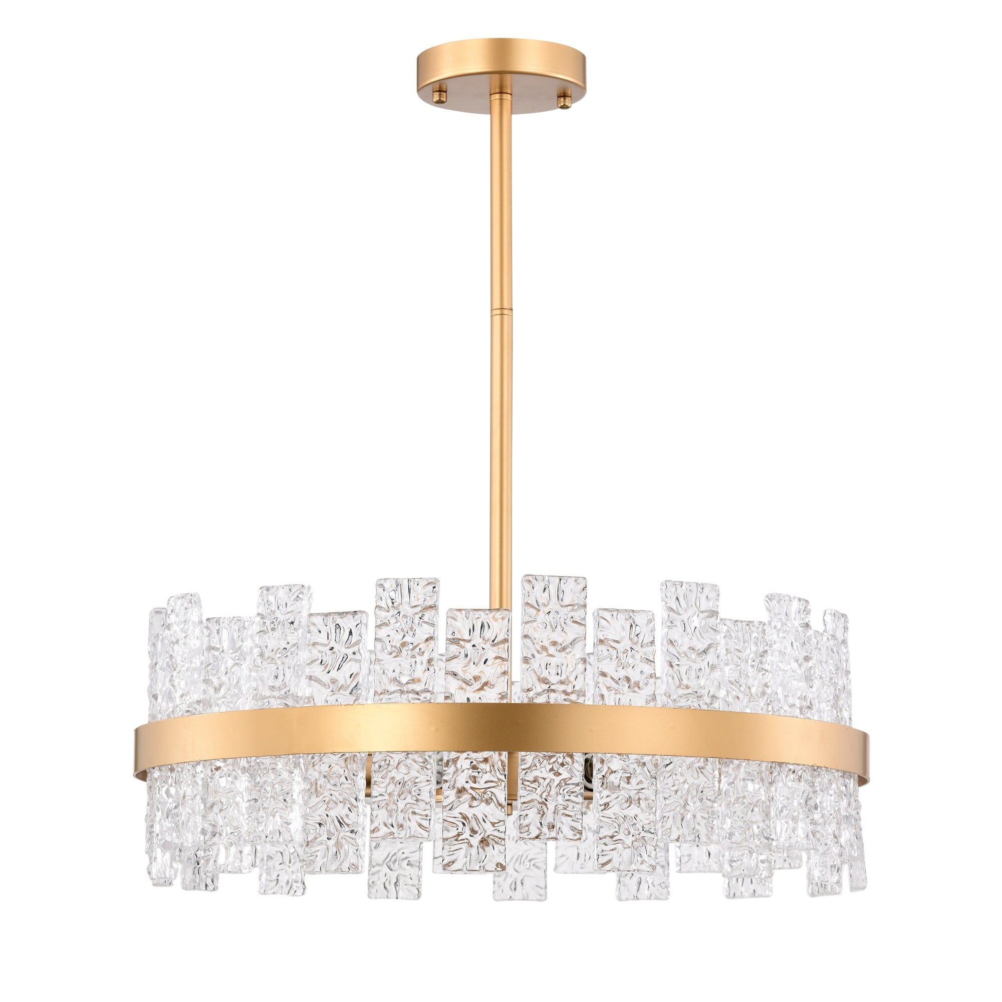 Ashling 20 in. 6-Light Indoor Matte Gold Finish Chandelier with Light Kit