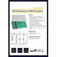 thumbnail image 4 of 2.5 Inch SATA Express to mSATA SSD RAID Card, 4 of 4