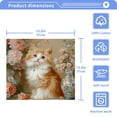 thumbnail image 5 of BZSMCE Towel Cotton Face Towel Soft Hand Towels Fashion Charming Cat in Floral Wonderland Pattern, 5 of 9