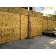 Backyard X-Scapes 4 ft H x 8 ft L Bamboo Wall Panel Natural Raw Burnt