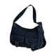 thumbnail image 1 of Bolso de hombro para mujer, estilo casual, estilo retro, de mezclilla, con correa ajustable, bolso de mano para debajo d Azul oscuro, 1 of 8