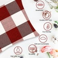 thumbnail image 3 of 2PCS Buffalo Check Plaid Throw Pillow Covers Farmhouse Outdoor Pillow Cushion Case Cotton Linen for Home Decor, 18 x 18 Inch, 3 of 7