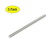 Uxcell M6x140mm 304 Stainless Steel Fully Male Threaded Rod Bar Studs (5-pack)