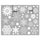 thumbnail image 1 of Pegatinas navideñas de copo de nieve para ventana, pegatinas de pared de invierno para habitación de niños, decoraciones navideñas para el hogar, pegatinas de Año Nuevo, 27 unids/lote, 1 of 3