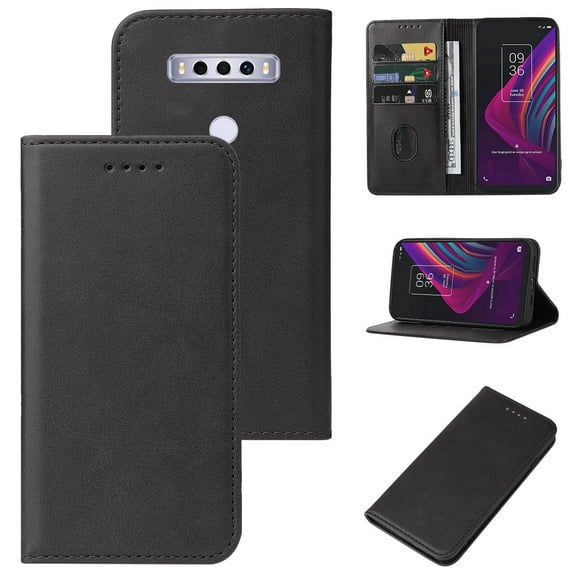 For TCL 10 SE Magnetic Closure Leather Phone Case