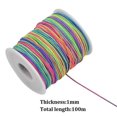 thumbnail image 3 of Elastic Cord, Beading Threads, Rainbow Color String Cord, Fabric Crafting String For Bracelet, 3 of 5
