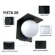 thumbnail image 2 of Lámpara solar esférica para pared META 26, 1000 lm, sensor de mov, 2 of 2