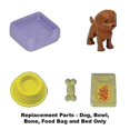 thumbnail image 3 of Replacement Parts for Barbie Dreamhouse Playset - FHY73 - Replacement Dog, Bowl, Bone, Food Bag and Bed, 3 of 7