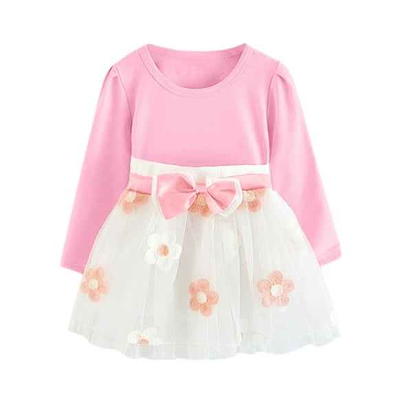 Girls Summer Dress Long Sleeve Maxi Spaghetti Strap Flowy Casual Sundress 5-12 Years Flower Girl Dresses for Wedding Floral Print Dresses