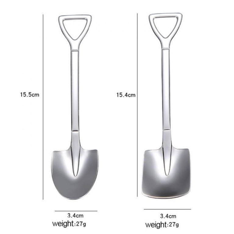 Shovel Spoons for Desserts,10 PCS Mini Dessert Spoon Small