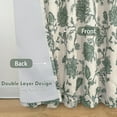 thumbnail image 2 of DriftAway Linen Floral Paisley Loden Green Blackout Curtains for Bedroom 102 Inch Length 2 Panels Lined Back Tab Rod Pocket Window Drapes Thermal Farmhouse Country Jacobean Curtains, 2 of 8