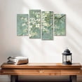 thumbnail image 2 of Elephant Stock Dogwood In Spring On Blue Wall Art - Horizontal Multi Panel Canvas - Living Room Wall Decor - Floral And Botanical Multi Panel - Gray And Blue Decor By Danhui Nai - 24" x 14", 2 of 4