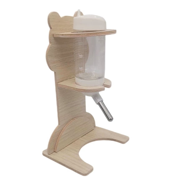 Water Bottle and Stand for Small Pet Leakproof Automatic Refill, Perfect for Outdoor Use Pet Water Dispenser
