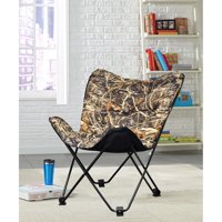 Realtree Soft Plush Camo Print Folding Butterfly Chair