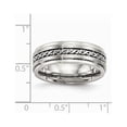 thumbnail image 2 of Stainless Steel Brushed and Polished Braided 7.00mm Band, 2 of 8